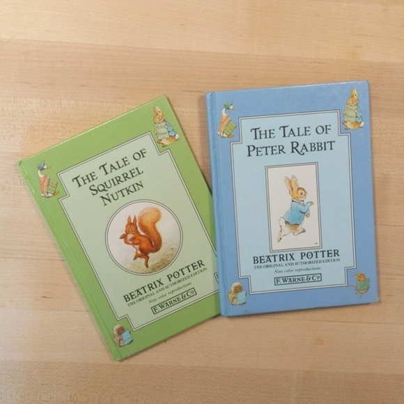 beatrix potter 2-pack hardcover kids book bundle Peter Rabbit Squirrel Nutkin - Picture 1 of 8
